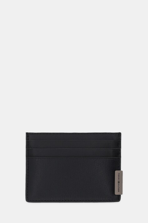 Θήκη για κάρτες Tommy Hilfiger χρώμα: μαύρο, AM0AM13964