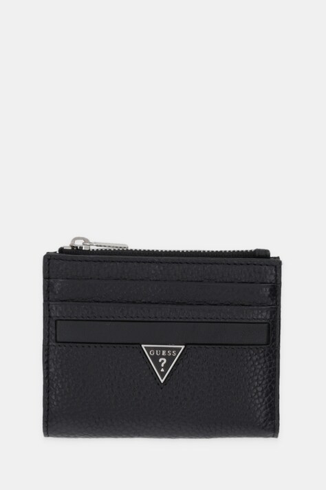 Πορτοφόλι Guess MONACO χρώμα: μαύρο, SMMOGR LEA03