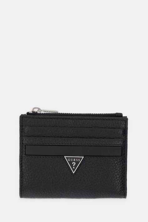 Πορτοφόλι Guess MONACO χρώμα: μαύρο, SMMOGR LEA03