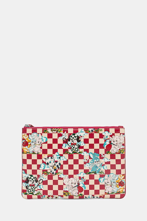 Δερμάτινη τσάντα καλλυντικών Kenzo χρώμα: μπορντό, FG58PM802L40