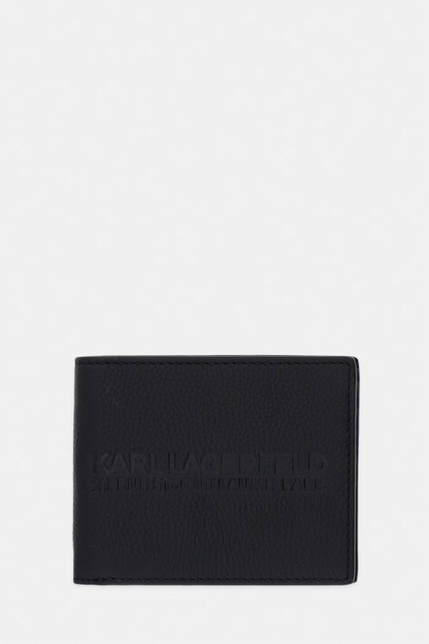 Karl Lagerfeld portofel de piele K/RSG culoarea negru, A3M32050