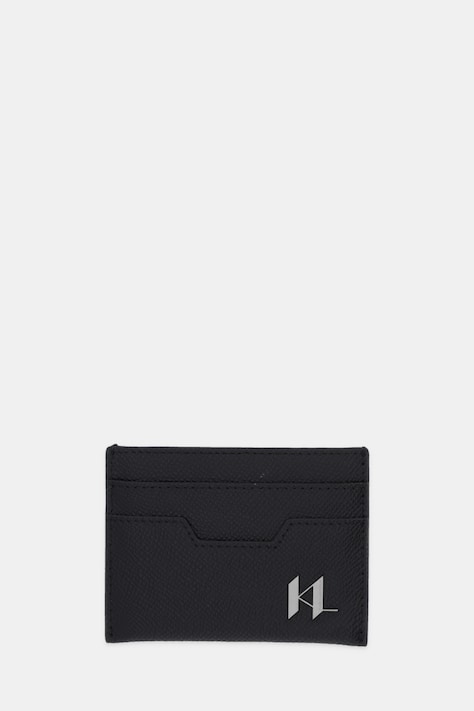 Karl Lagerfeld etui na karty skórzane K/MONOGRAM kolor czarny A3M30181