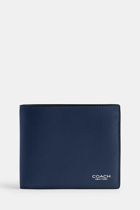 Coach portfel męski skórzany granatowy CY911