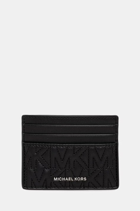 Michael Kors etui na karty skórzane kolor czarny 39R6SHDD2L