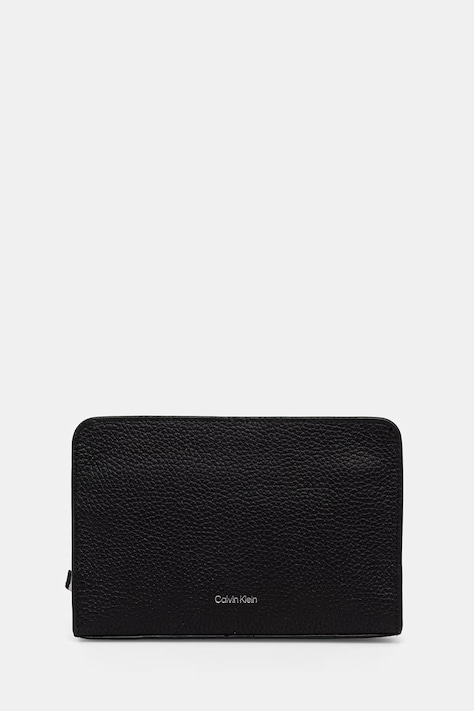 Calvin Klein trusă cosmetică pentru bărbați, din piele neagră LV04D1153G