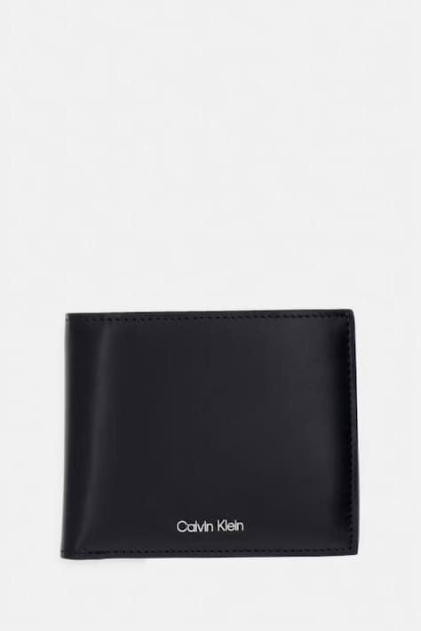 Calvin Klein portafoglio da uomo in pelle nero LV04D1163G