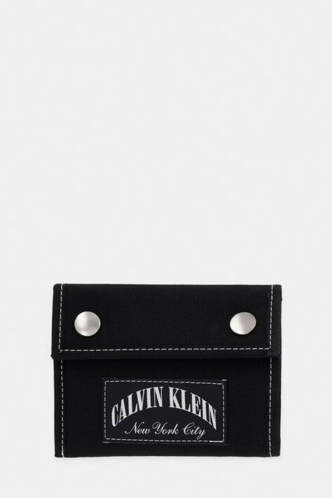 Calvin Klein portfel RFID męski czarny LV04D1249G