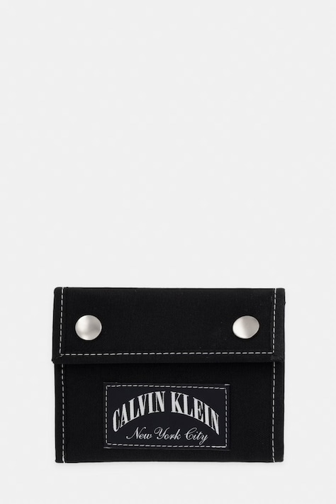 Calvin Klein portfel RFID męski czarny LV04D1249G