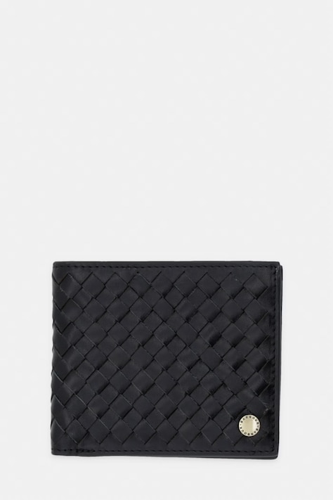 Barbour portfel męski skórzany Farne czarny MLG0079