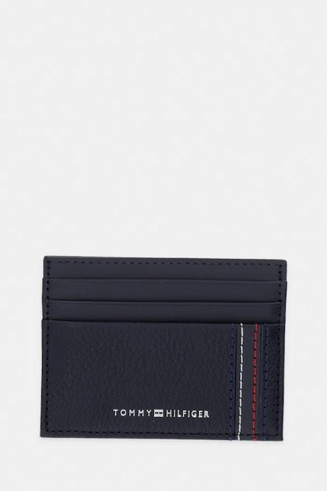 Tommy Hilfiger pouzdro na karty pánské kožené námořnické modré AM0AM14228