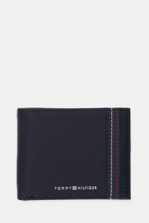 Tommy Hilfiger portfel męski skórzany granatowy AM0AM14232