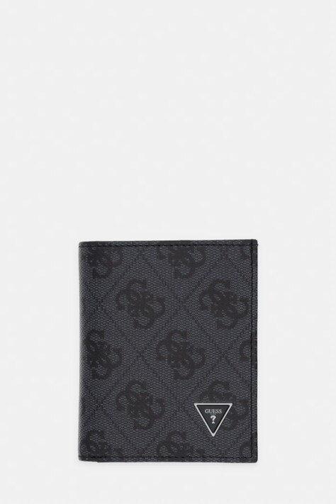 Guess portfel męski skórzany MILANO szary SMVELE LEA04