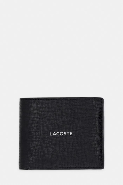 Lacoste portfel RFID męski skórzany czarny NH5053OI