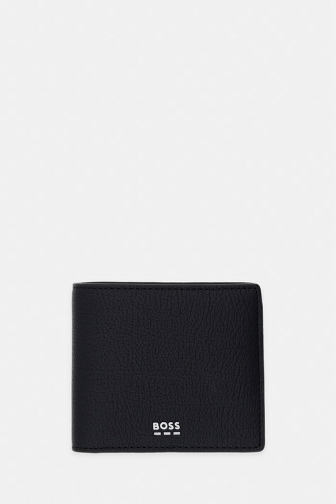 BOSS portfel męski z imitacji skóry czarny 50563638