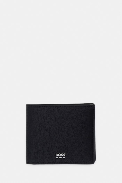 BOSS portfel męski z imitacji skóry czarny 50563639
