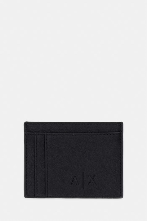 Armani Exchange etui na karty męskie czarne XM000169