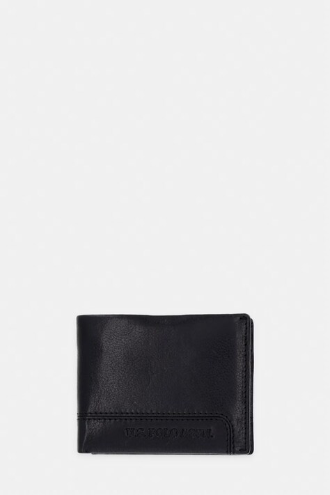 U.S. Polo Assn. portfel skórzany GORDON męski kolor czarny WEU5G2692MHA