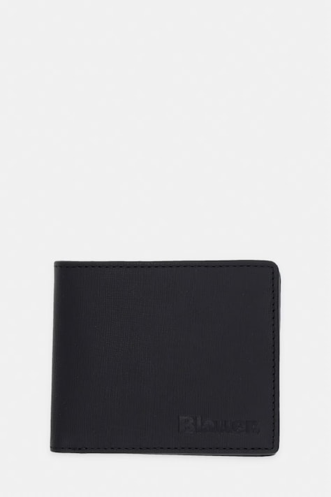 Blauer portfel męski skórzany czarny COP01