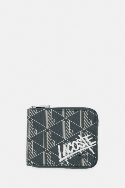 Lacoste portfel męski z imitacji skóry zielony NH5315BG