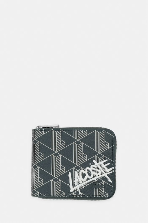 Lacoste portfel męski z imitacji skóry zielony NH5315BG