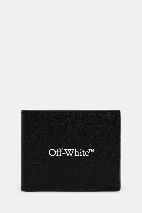 Off-White Bookish portfel skórzany czarny OMNC085C99LEA001