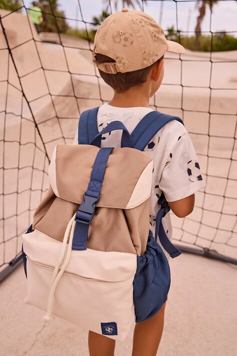 Mayoral plecak dziecięcy kolor beżowy duży wzorzysty 10211