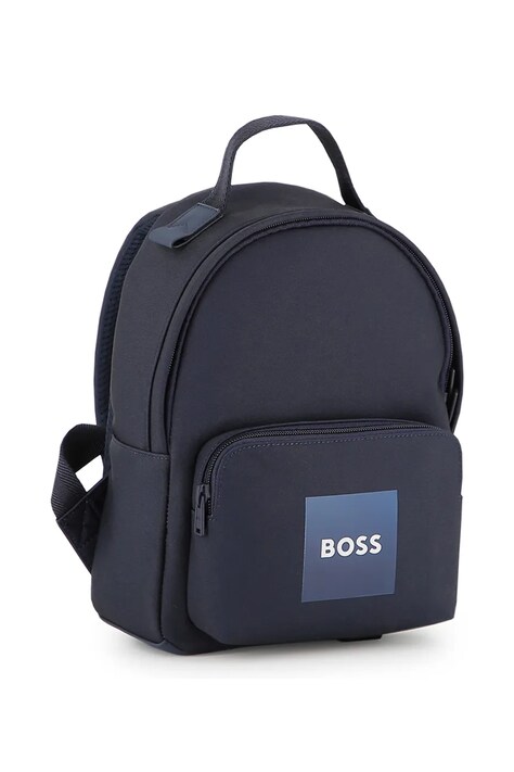 BOSS plecak dziecięcy kolor granatowy mały z nadrukiem J53139