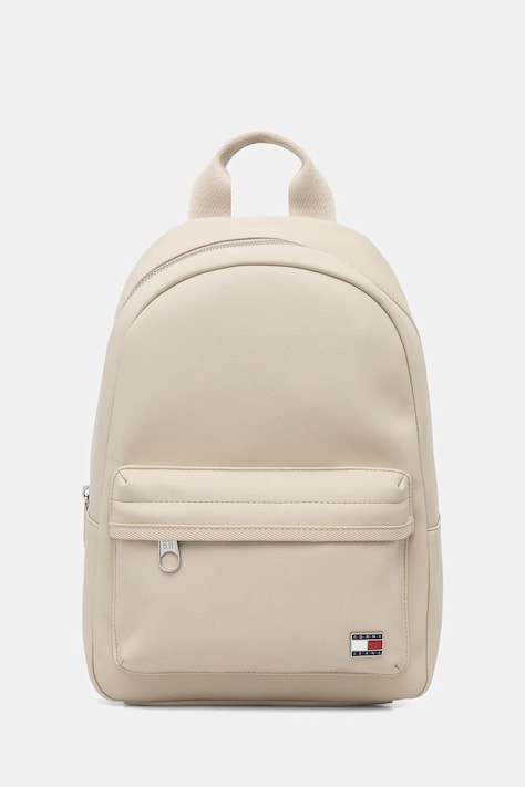Tommy Jeans rucsac culoarea bej, mic, uni, AW0AW18086