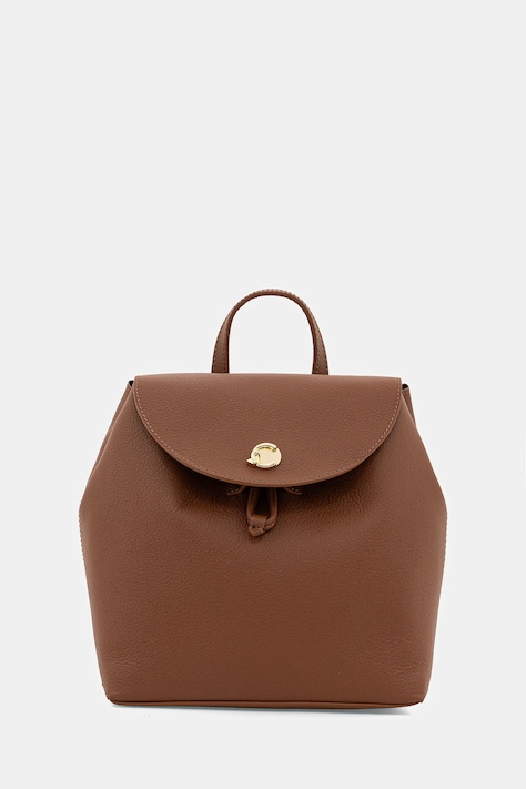 Coccinelle plecak skórzany NIKLA damski kolor brązowy mały gładki E5 TOA 54 01 01