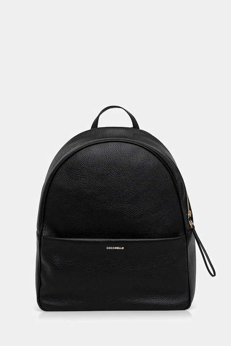 Coccinelle plecak skórzany NORY damski kolor czarny duży gładki E1 U45 14 01 01