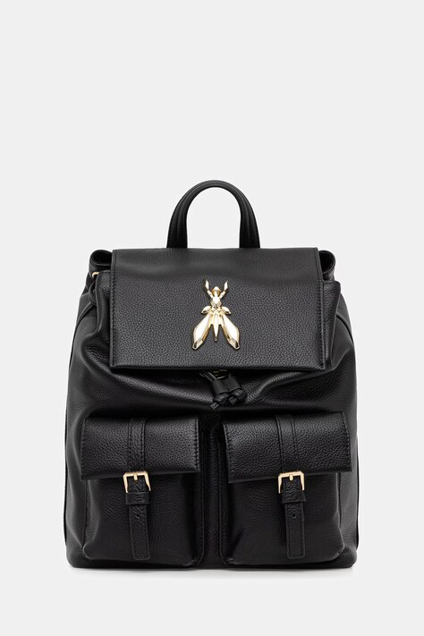 Patrizia Pepe plecak damski skórzany czarny 8B0340.L133