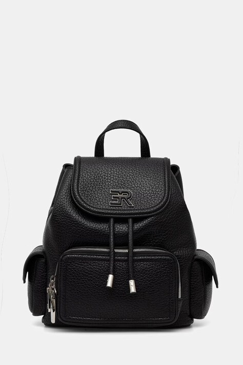 ERMANNO Firenze plecak miejski damski z imitacji skóry czarny 12402104