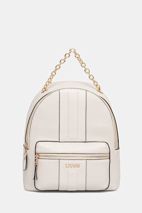 Liu Jo plecak damski kolor beżowy mały gładki AA6111 E1109