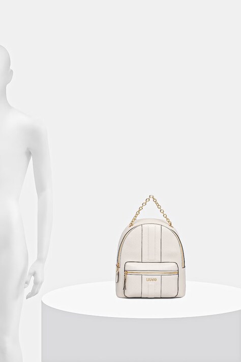 Liu Jo plecak damski kolor beżowy mały gładki AA6111 E1109