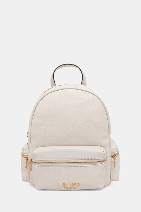 Liu Jo plecak damski kolor beżowy mały gładki AA6136 E1012