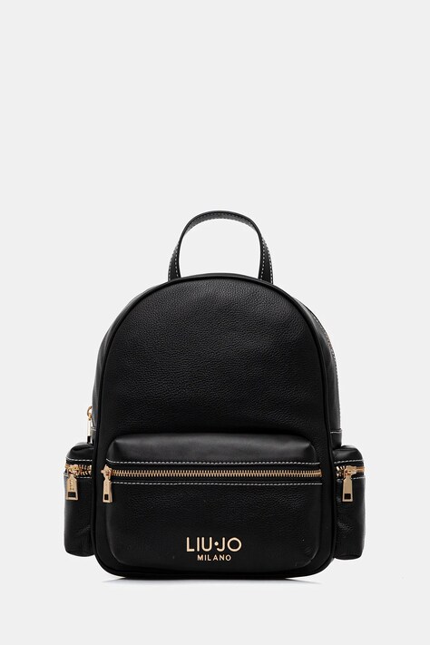 Liu Jo plecak damski kolor czarny mały gładki AA6136 E1012