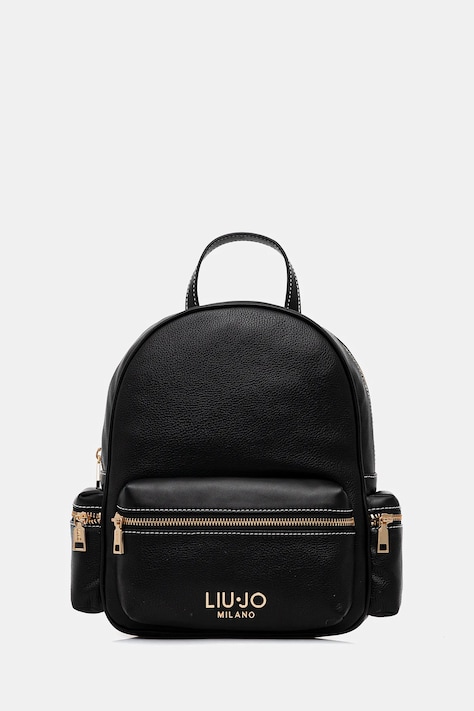 Liu Jo plecak damski kolor czarny mały gładki AA6136 E1012
