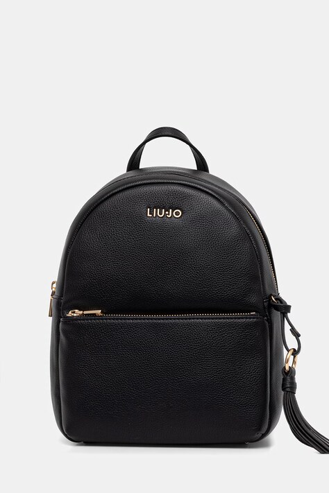 Liu Jo plecak damski kolor czarny mały gładki AA6188 E1012
