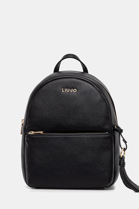 Liu Jo plecak damski kolor czarny mały gładki AA6188 E1012