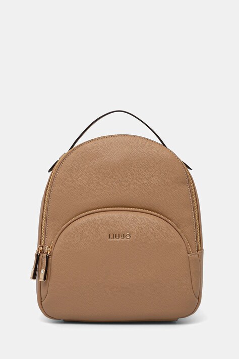 Liu Jo plecak damski kolor brązowy mały gładki AA6209 E1012