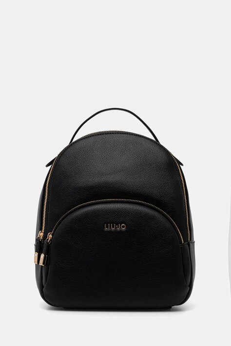 Liu Jo plecak damski kolor czarny mały gładki AA6209 E1012