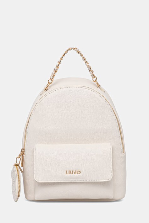 Liu Jo plecak damski kolor beżowy mały gładki AA6324 E1012