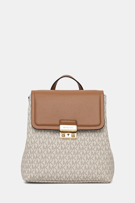 MICHAEL Michael Kors plecak damski kolor beżowy mały wzorzysty 30F5G2RB1B