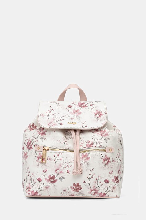 Aldo plecak ZELONA damski kolor różowy mały wzorzysty 14217181