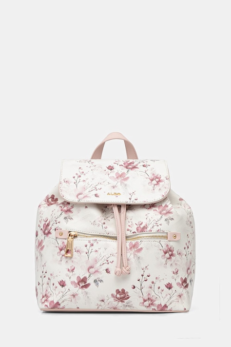 Aldo plecak ZELONA damski kolor różowy mały wzorzysty 14217181