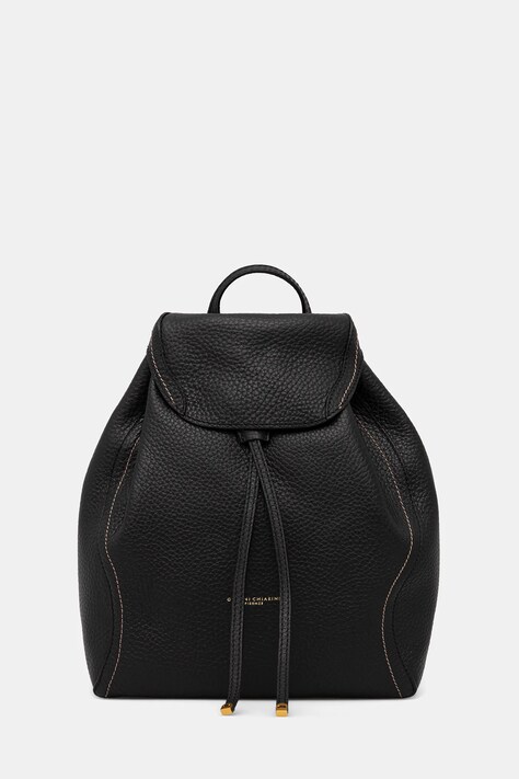 Gianni Chiarini plecak skórzany VIOLETTE damski kolor czarny duży gładki ZN.11287.RNGDBL.T.U.