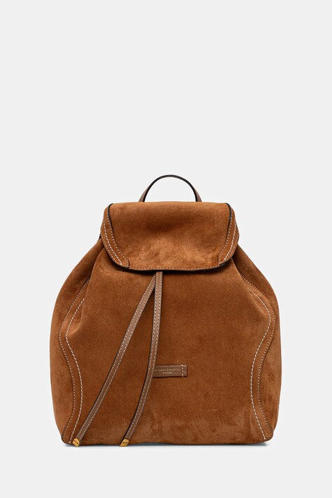 Gianni Chiarini plecak skórzany VIOLETTE damski kolor brązowy duży gładki ZN.12237.CM-PL