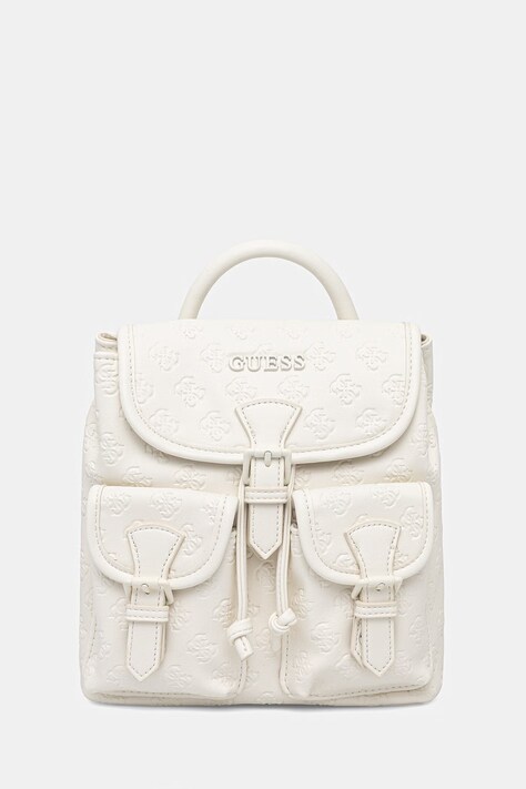 Guess plecak LITZY damski kolor beżowy mały gładki V6GZ05 W2120