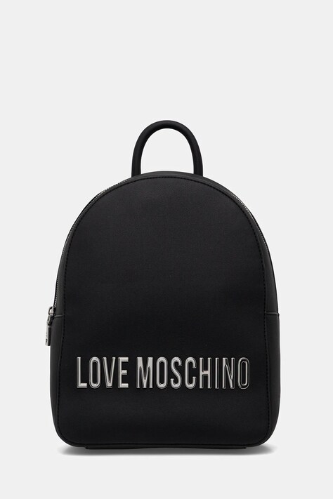 Love Moschino plecak damski kolor czarny mały z aplikacją JC4193PP1OKD000B