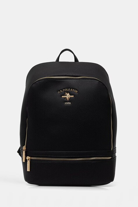 U.S. Polo Assn. plecak damski z imitacji skóry STANFORD czarny BEUSS9074WVP